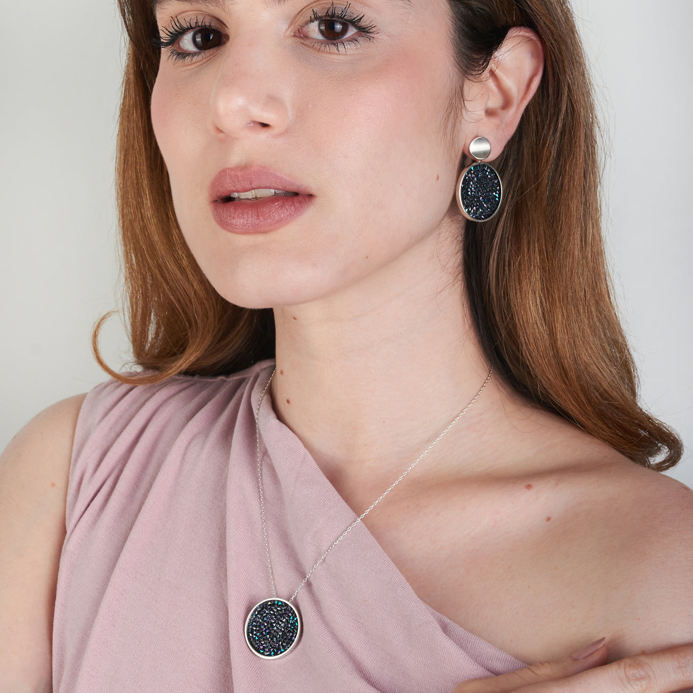 Aretes Topo Sparkle Mediano