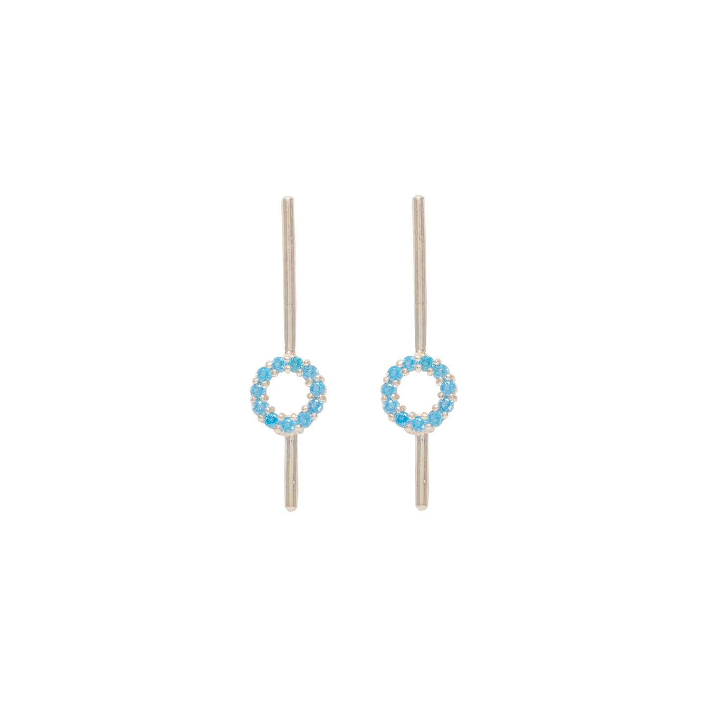 Aretes Brillantes con Aro pequeño