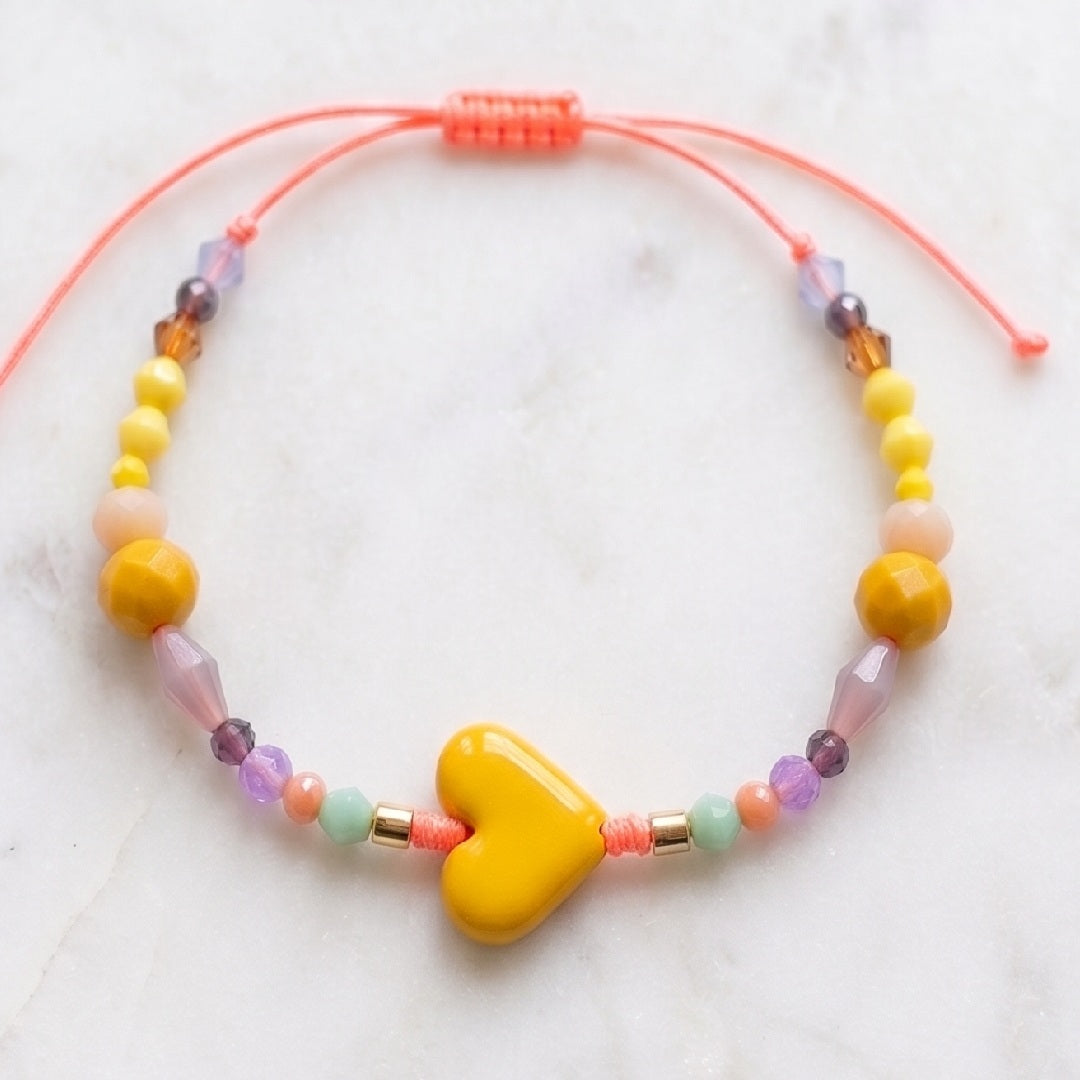 Pulsera Corazón Cristales Magda