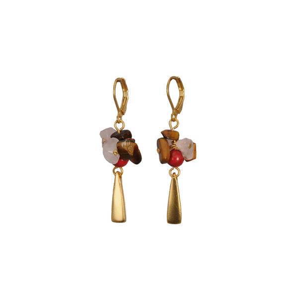 Aretes Ojo de Tigre Gotas