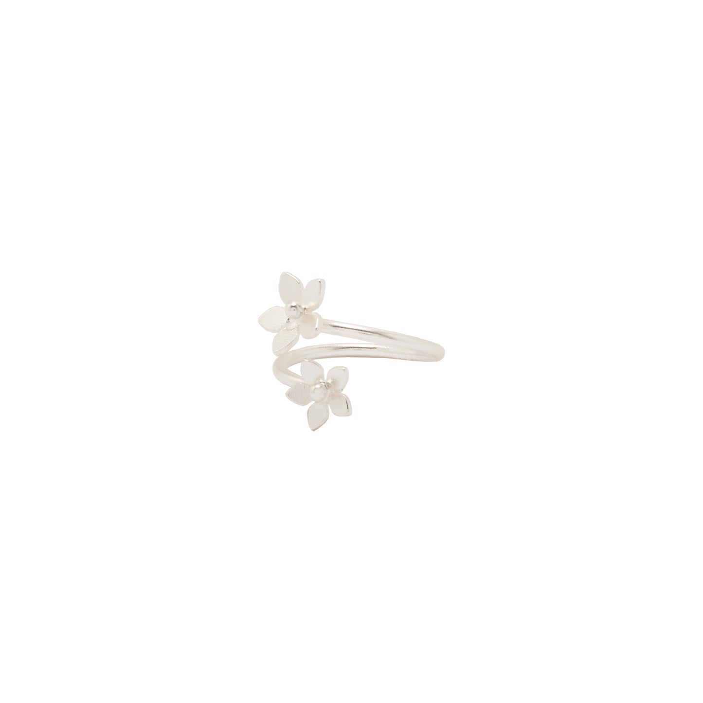Anillo Mini Pasiflora Plateado