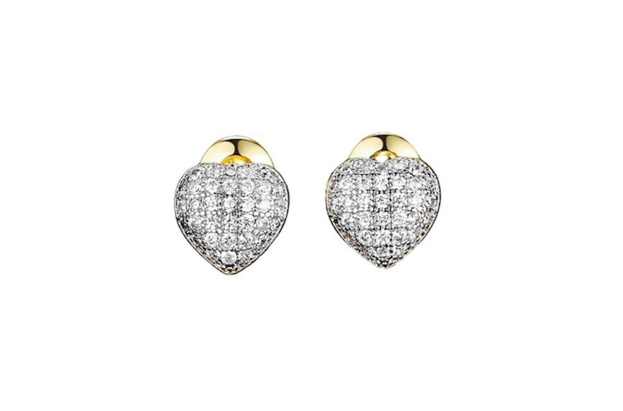 Aretes Topos Zircones Corazón