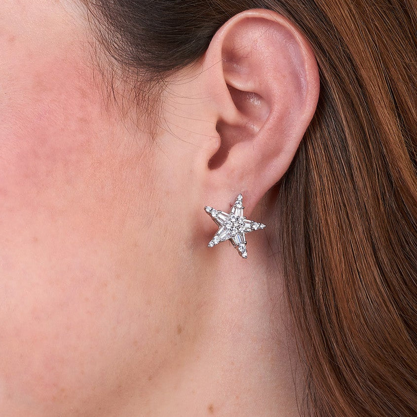 Aretes Estrella BR Zircón G