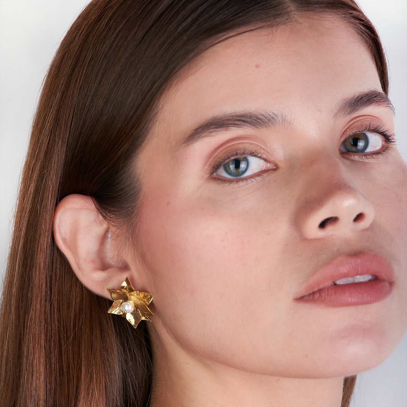 Aretes Doble Flor 8 Puntas