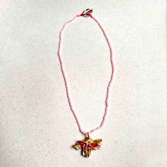 Collar Mini Cuarzos Rosado