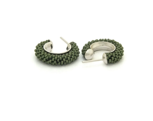 Aretes Candongas Tejidas