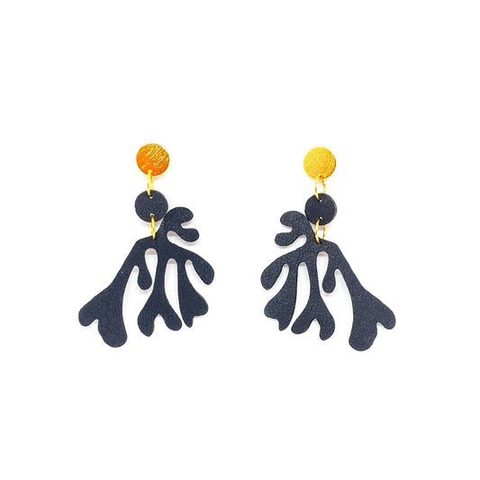 Aretes medio circulo y coral