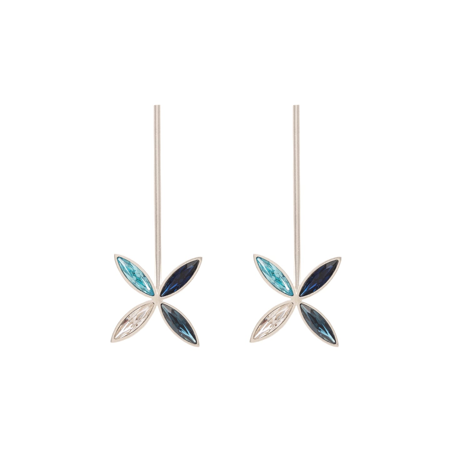 Arete Galáctica Star Largos Mix Azul