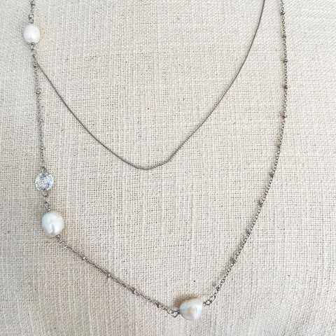 Collar Doble Perlas