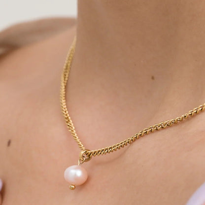 Collar Perla Rosa