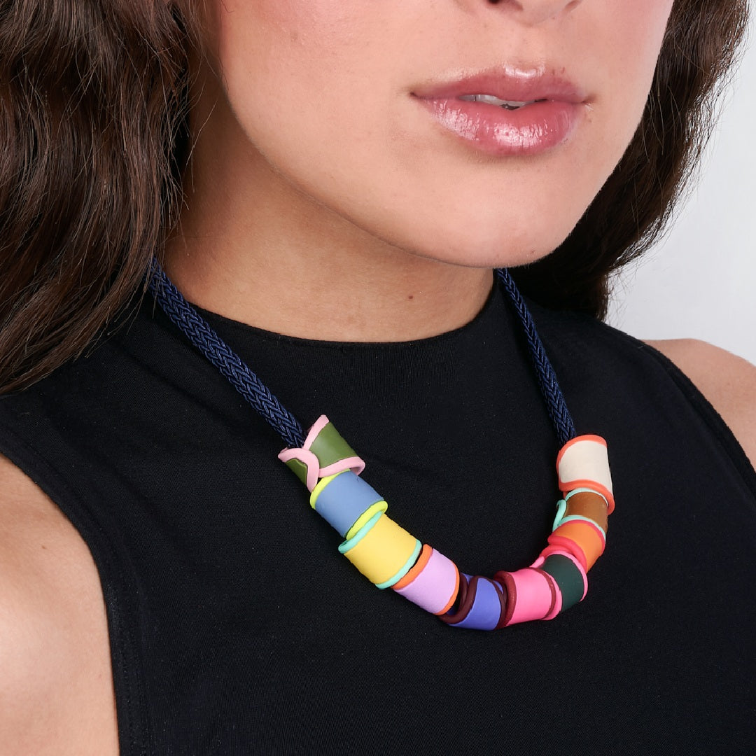 Collar Tubolina Arcilla