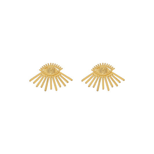 Aretes Ojo Turco Gold de Trascendenza