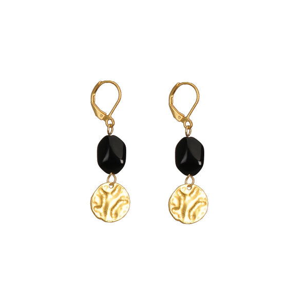 Aretes Cristal Negro - Blumart