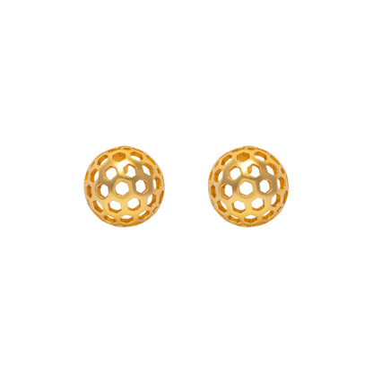 Aretes Panal Vuelo de Vida Dorado