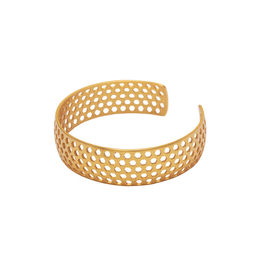 Brazalete Panal vuelo de Vida Dorado