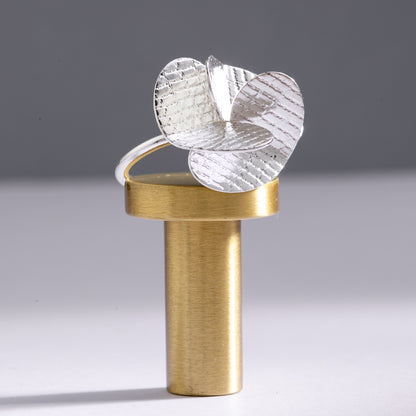 Anillo maxi Hélice Plata