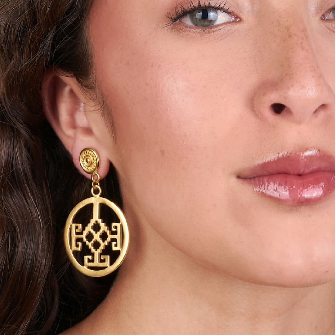 Aretes Mediano Martillado Nariño