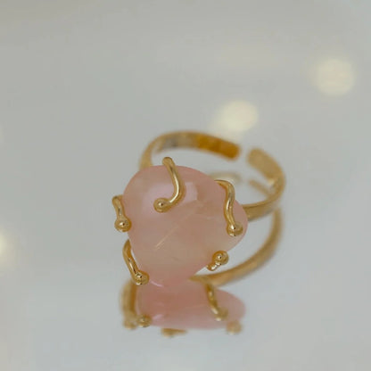 Anillo Cuarzo Rosado