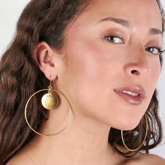 Aretes Candongas y Pectoral Muisca