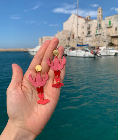 Aretes Lobster de Minimalina