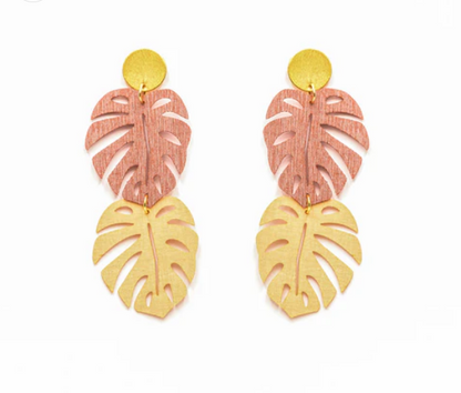 Aretes Monstera de Minimalina