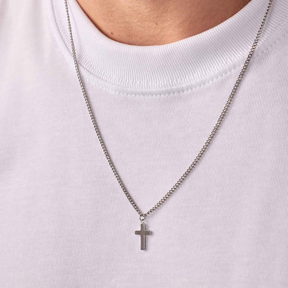 Collar Cruz / Plateado