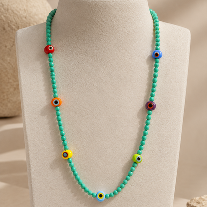 COLLAR CRISTAL CHECO Y MINI OKITOS