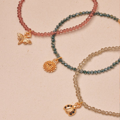 Set de 3 Pulseras Insectos