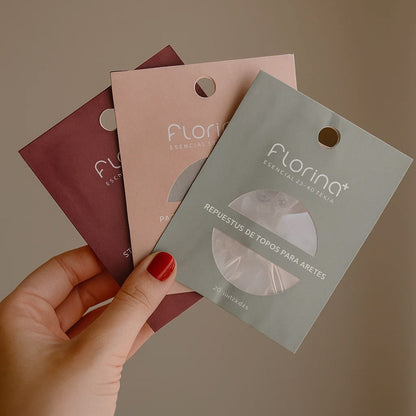 Sticker de Soporte para Aretes x 50 unidades