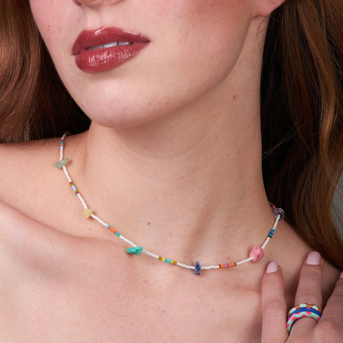 COLLAR ZUNI STONE