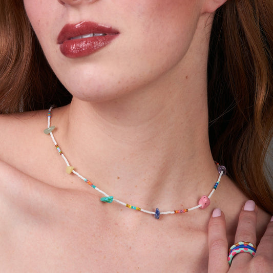 COLLAR ZUNI STONE