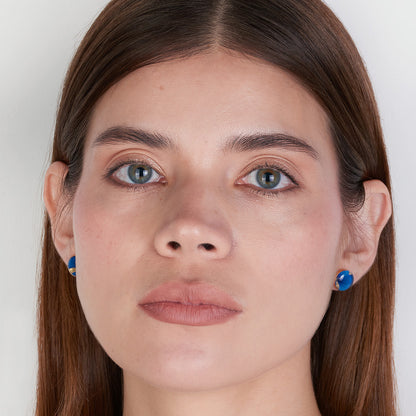 Set Aretes y Collar Flores
