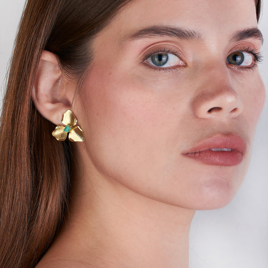Arete Flor 3 Petalos