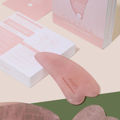 Gua-Sha Cuarzo Rosado