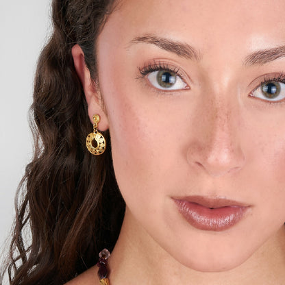 Aretes Mini Nariguera de Círculos Quimbaya