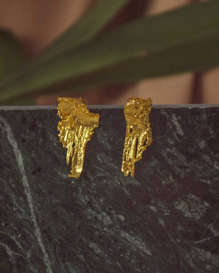 Aretes Corteza pequeños de Liz de la Cruz