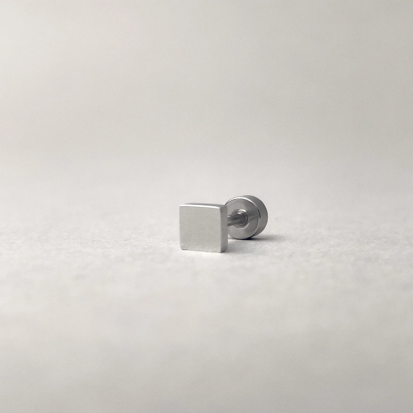Solitario Topito Square / Plateado