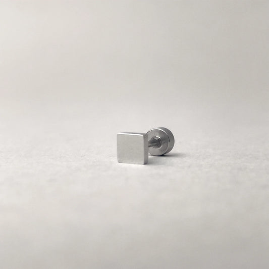 Solitario Topito Square / Plateado