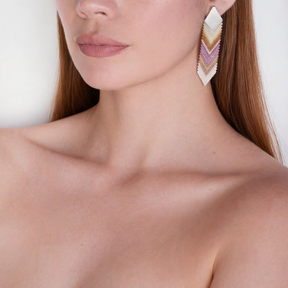 Aretes Pluma Grandes