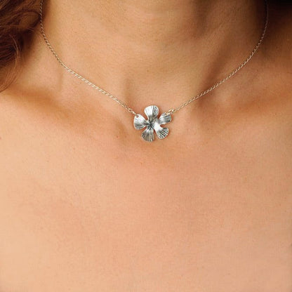 Cadena Flor Edén Plata