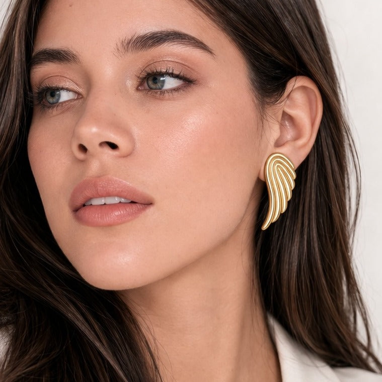 Aretes Alas Renacer Dorada