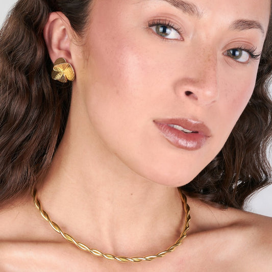 Choker Espiral Oro