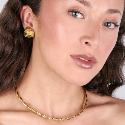 Choker Espiral Oro