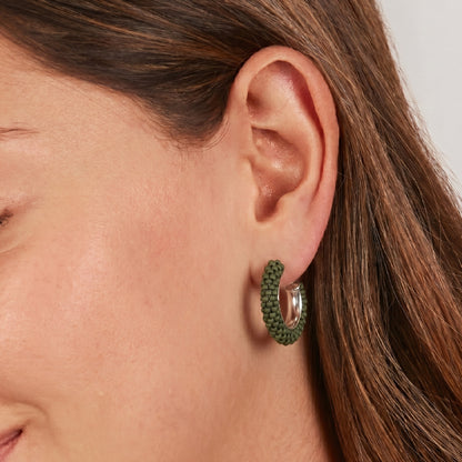 Aretes Candongas Tejidas