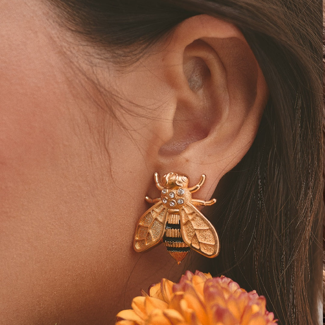 Aretes Abeja Clear