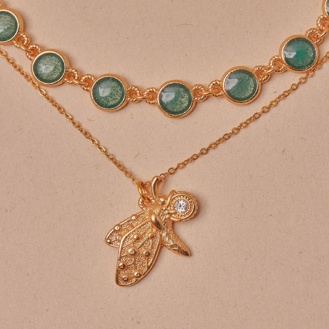 Set 2 Collares Polilla
