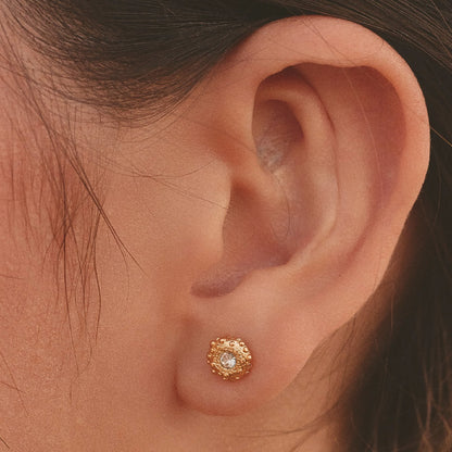 Choker Crisantemo Oro + Aretes