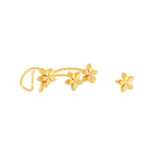 Aretes Earcuff Flor De Guayacán | Florina