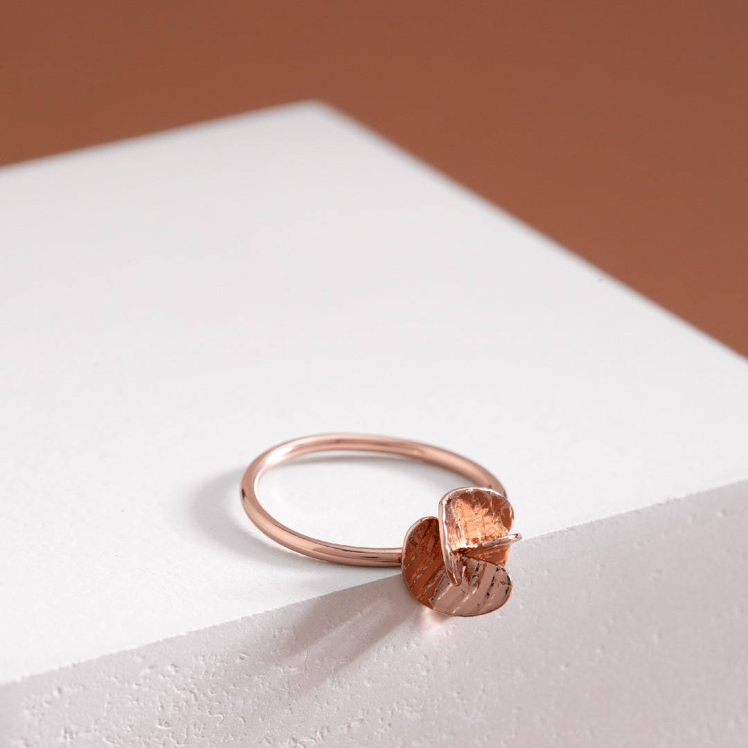 Anillo Mini Hélice Oro Rosado