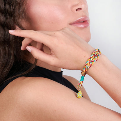 Pulsera Trenza y Bolilup